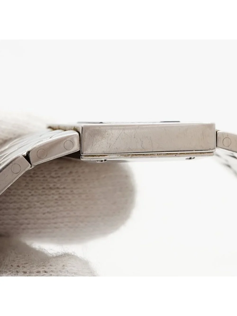 Chanel Quilted Diamond Black Dial Watch